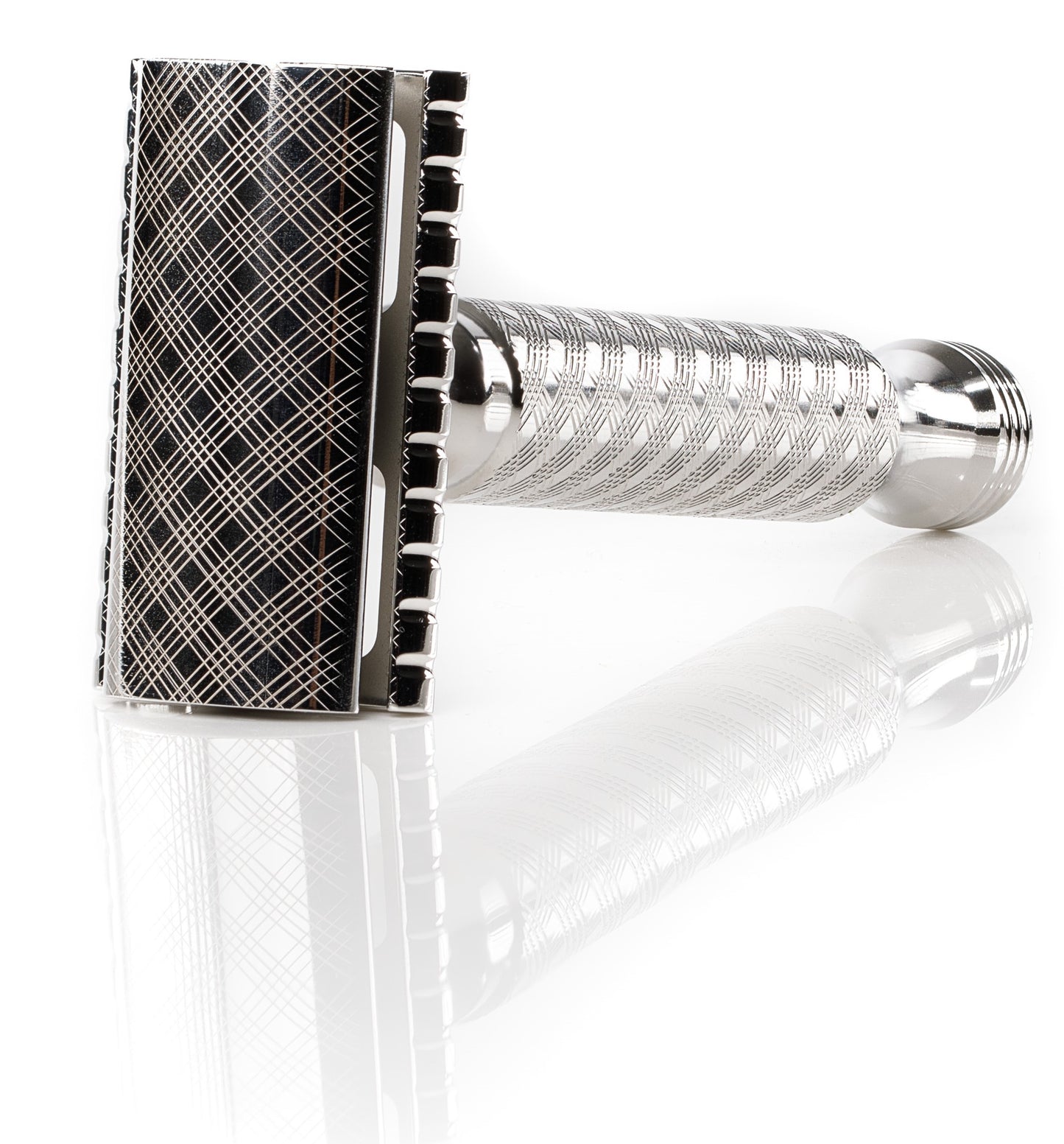 TRH3: Plaid Design 14mm x 100mm Handle, Stainless Steel