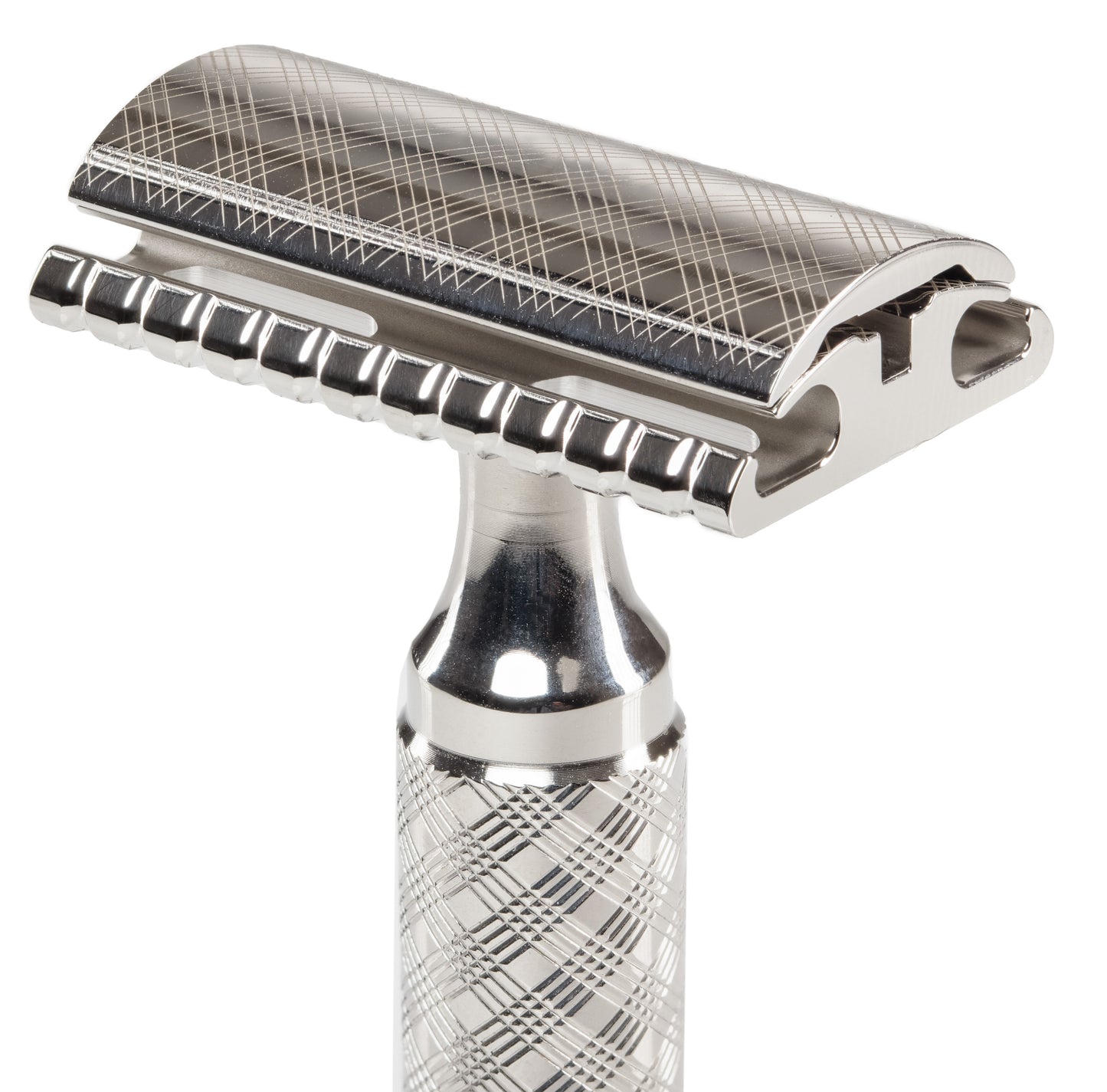 TRH3: Plaid Design 14mm x 100mm Handle, Stainless Steel