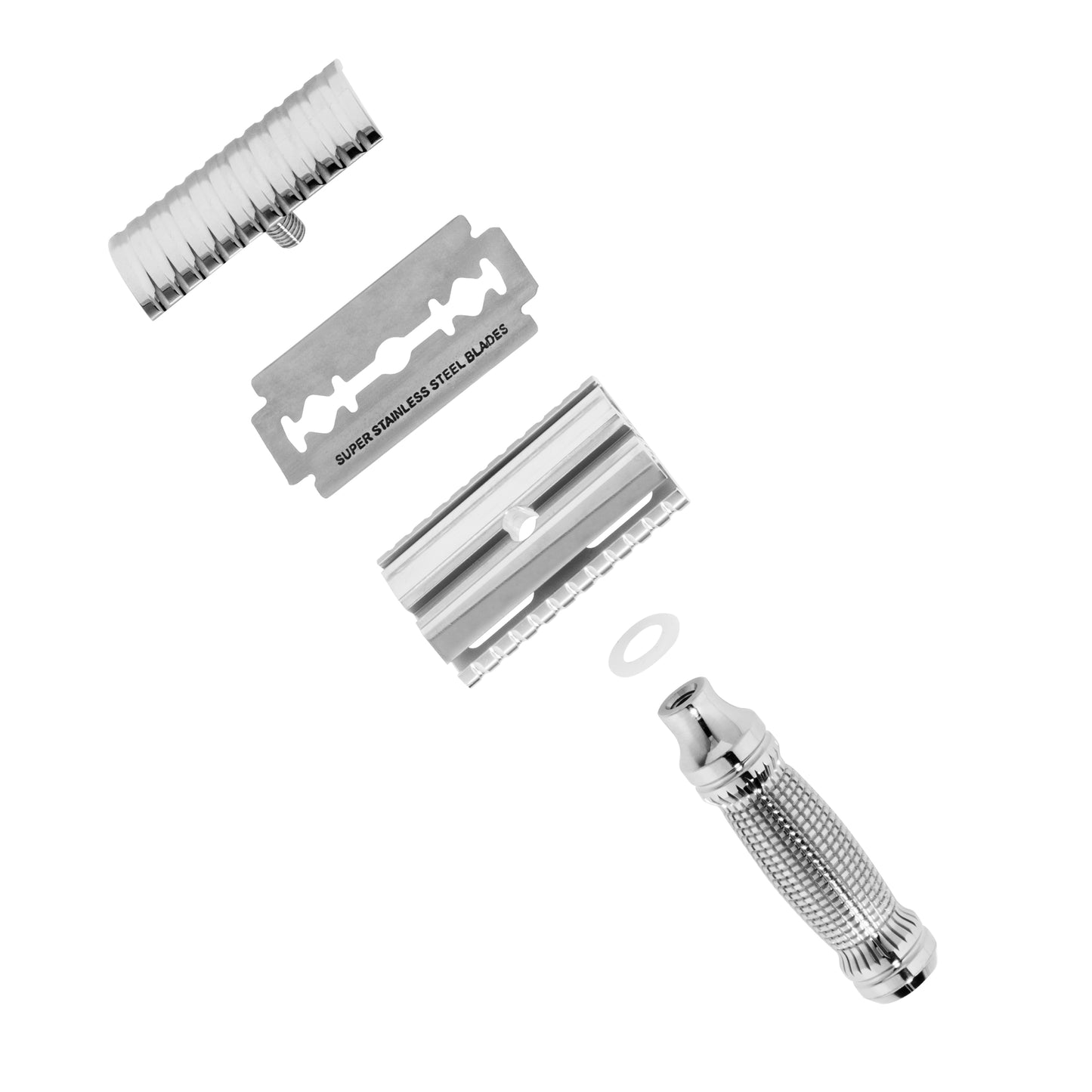 SSMK1: STAINLESS STEEL DOUBLE EDGE SAFETY RAZOR MASTER KIT