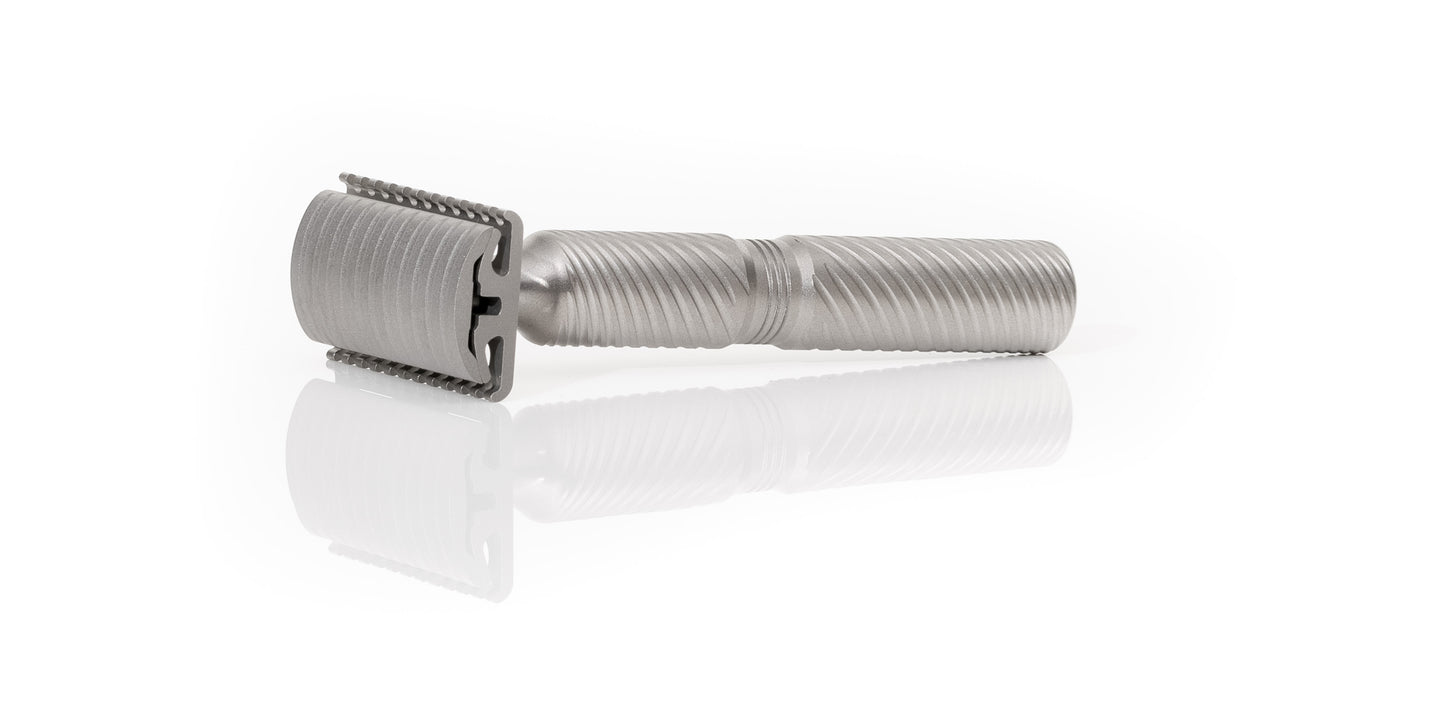 TISLIM: Titanium SLIM Edition Double Edge Safety Razor: 0.5 mm Blade Gap