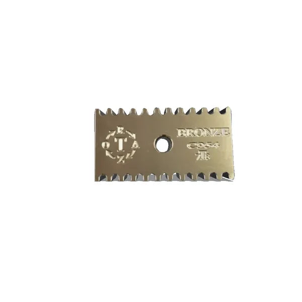 BROCBASE: Open Comb Base Plate, 0.78mm Blade Gap, Bronze