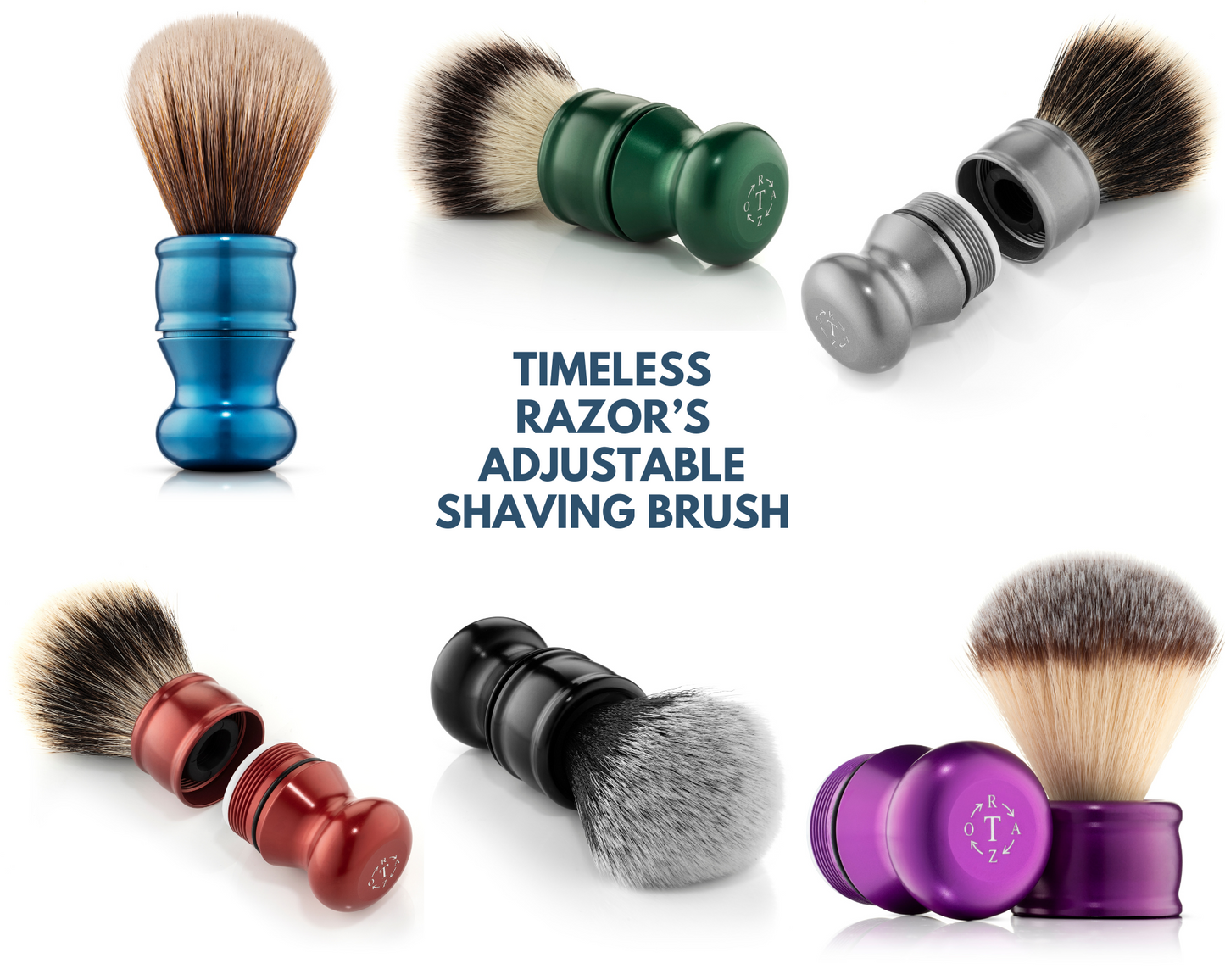 TRBR: Adjustable Brush Handle - Holds Knots 20 mm to 28 mm