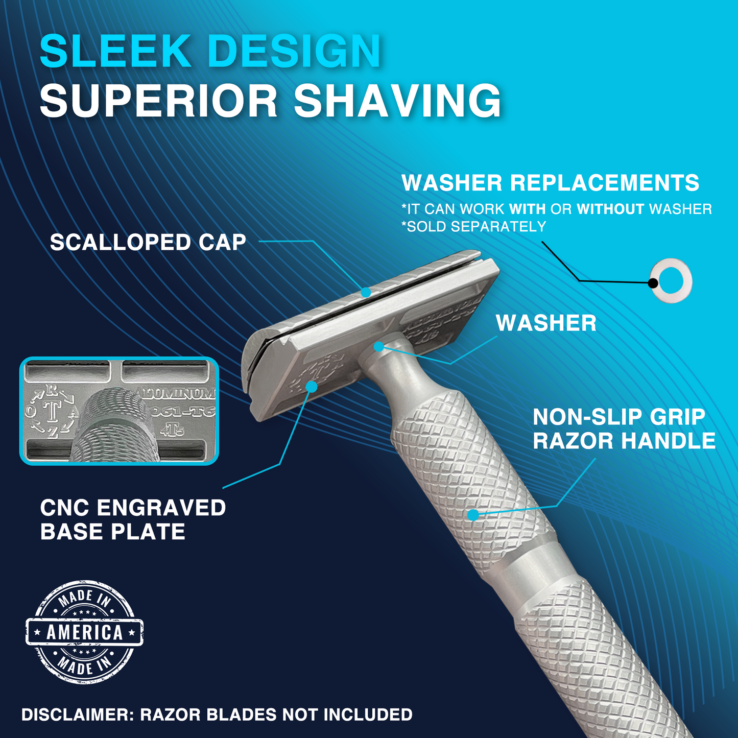 ALSB45: ALUMINUM Double Edge Safety Razor