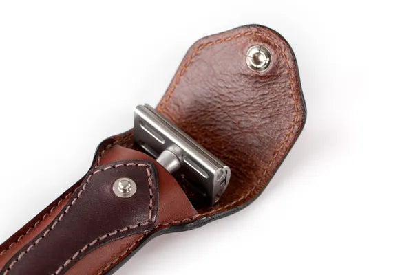Pouch 1: Timeless Razor Leather Safety Razor Pouch