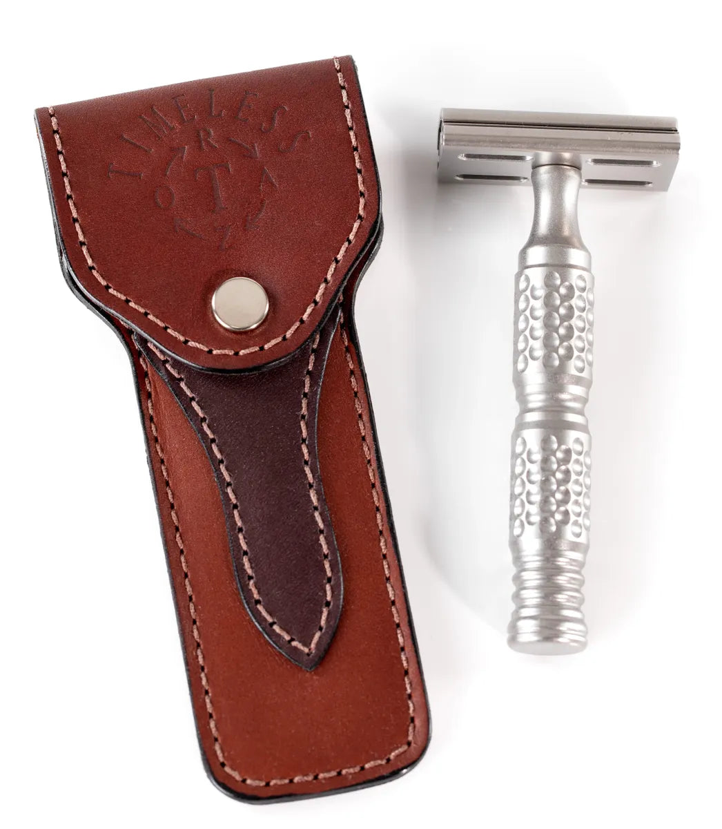 Pouch 1: Timeless Razor Leather Safety Razor Pouch