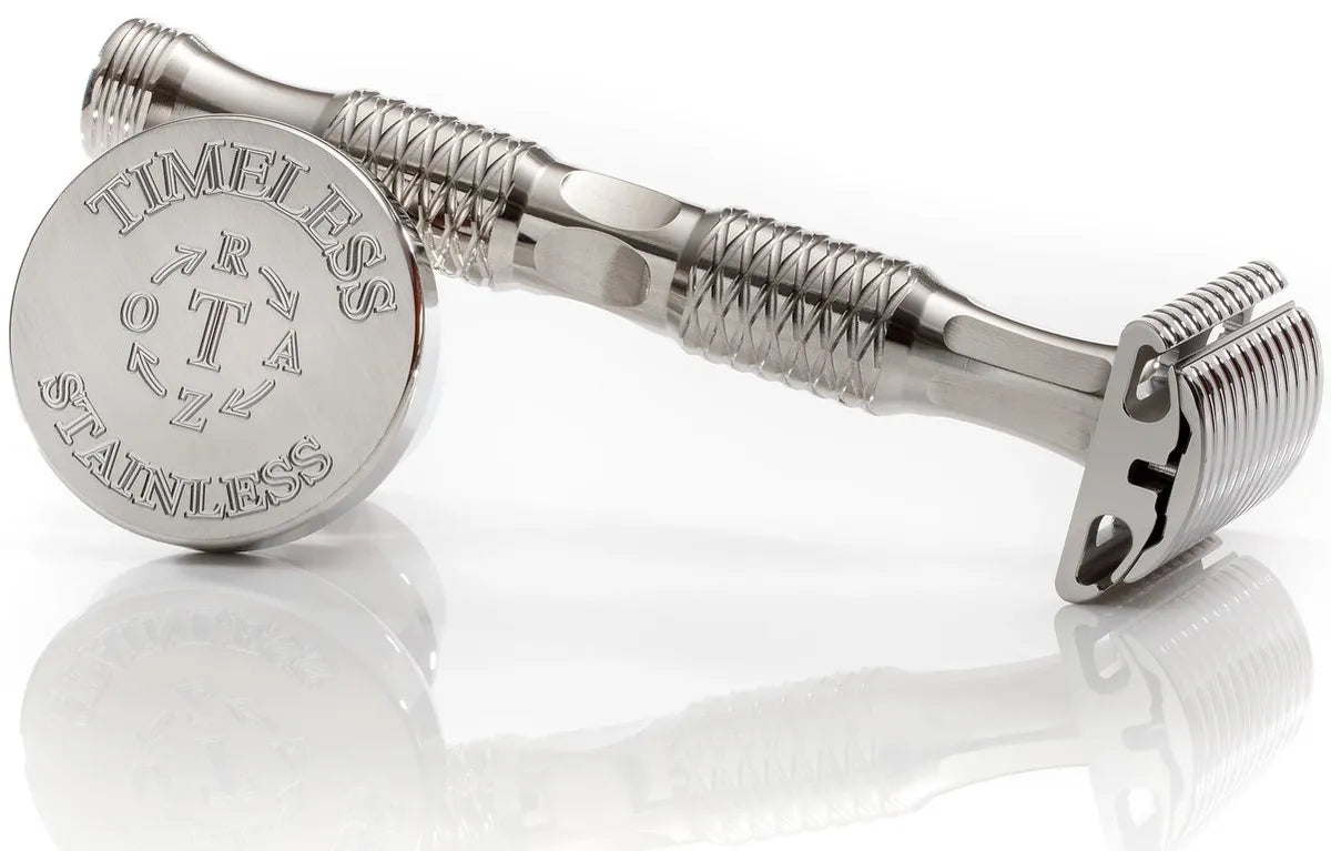 SSMK1: STAINLESS STEEL DOUBLE EDGE SAFETY RAZOR MASTER KIT