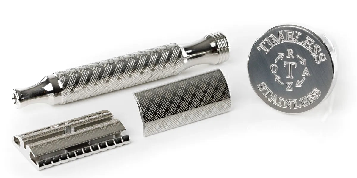 THE TUXEDO: Stainless Steel Double Edge Safety Razor