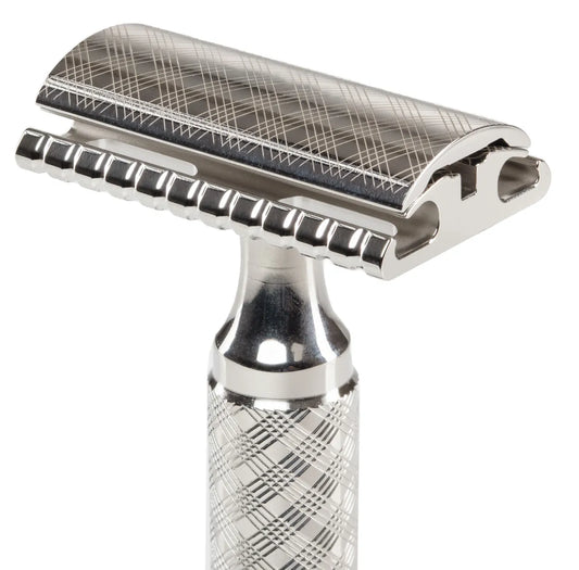 THE TUXEDO: Stainless Steel Double Edge Safety Razor