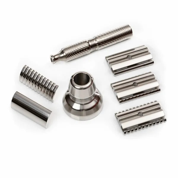 TIMKIT2: TITANIUM DOUBLE EDGE SAFETY RAZOR MASTER KIT
