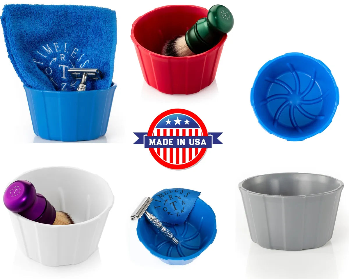 TRBOWL: Timeless Razor Plastic Shaving Bowl