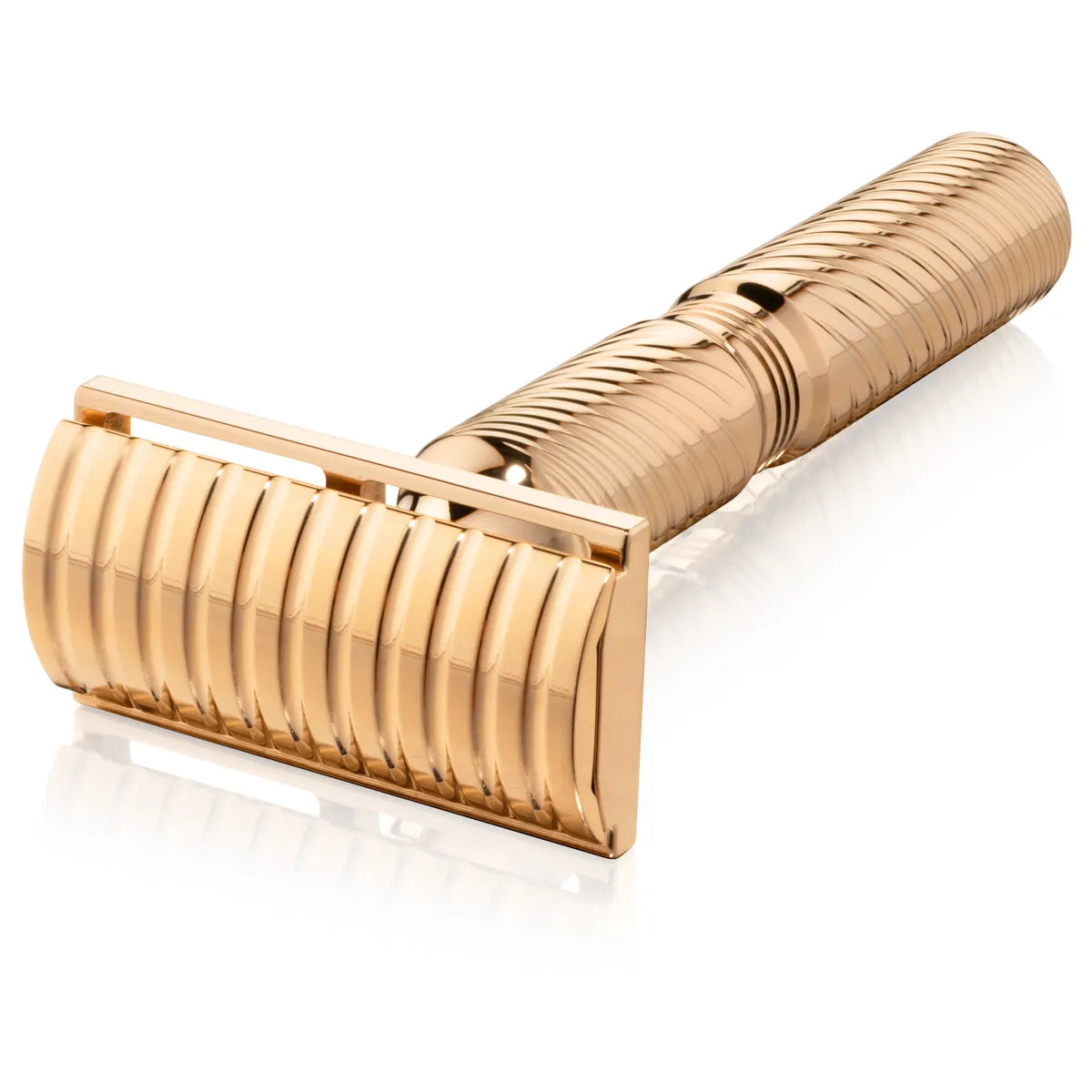 TRBR38: BRONZE SOLID BAR Double Edge Safety Razor: .38 mm blade gap