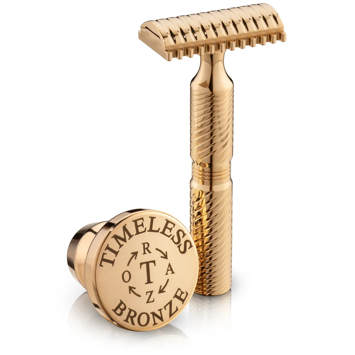 TRBR78: BRONZE OPEN COMB Double Edge Safety Razor: .78 mm blade gap