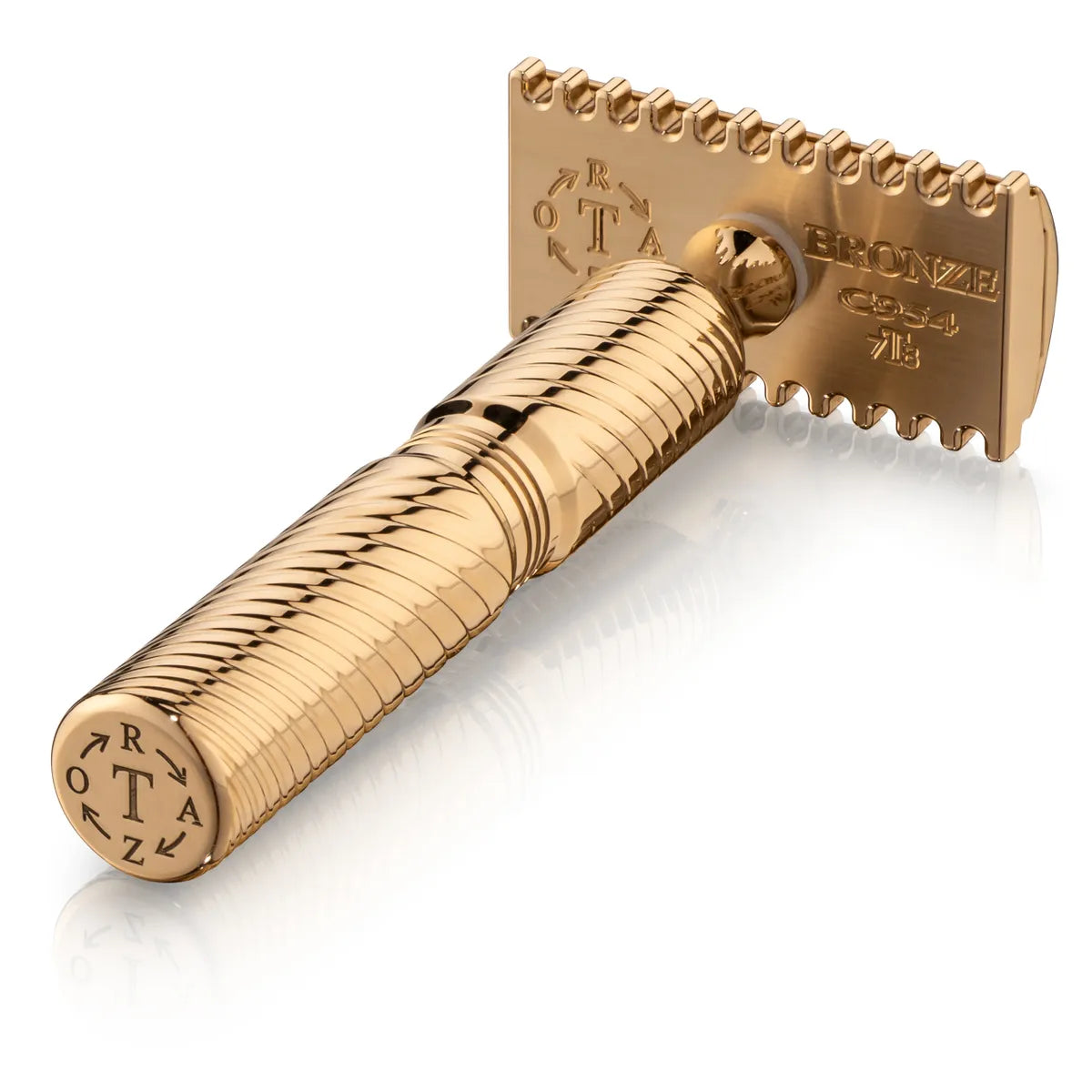 TRBR78: BRONZE OPEN COMB Double Edge Safety Razor: .78 mm blade gap