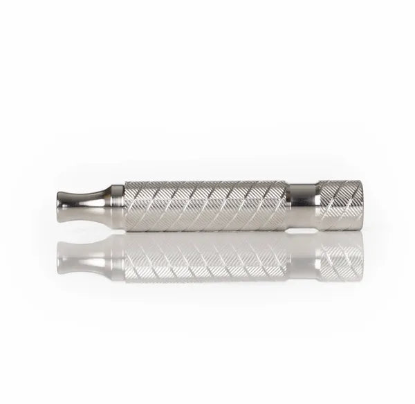 TRH7: SHORT Barber Pole Design 14mm x 85mm Handle, Stainless Steel