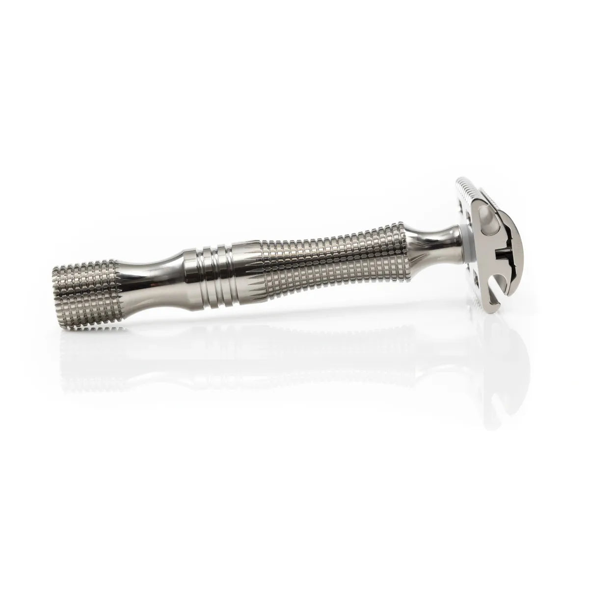 TRH8: TITANIUM CROWN Double Edge Safety Razor Handle: 90 mm x 14 mm