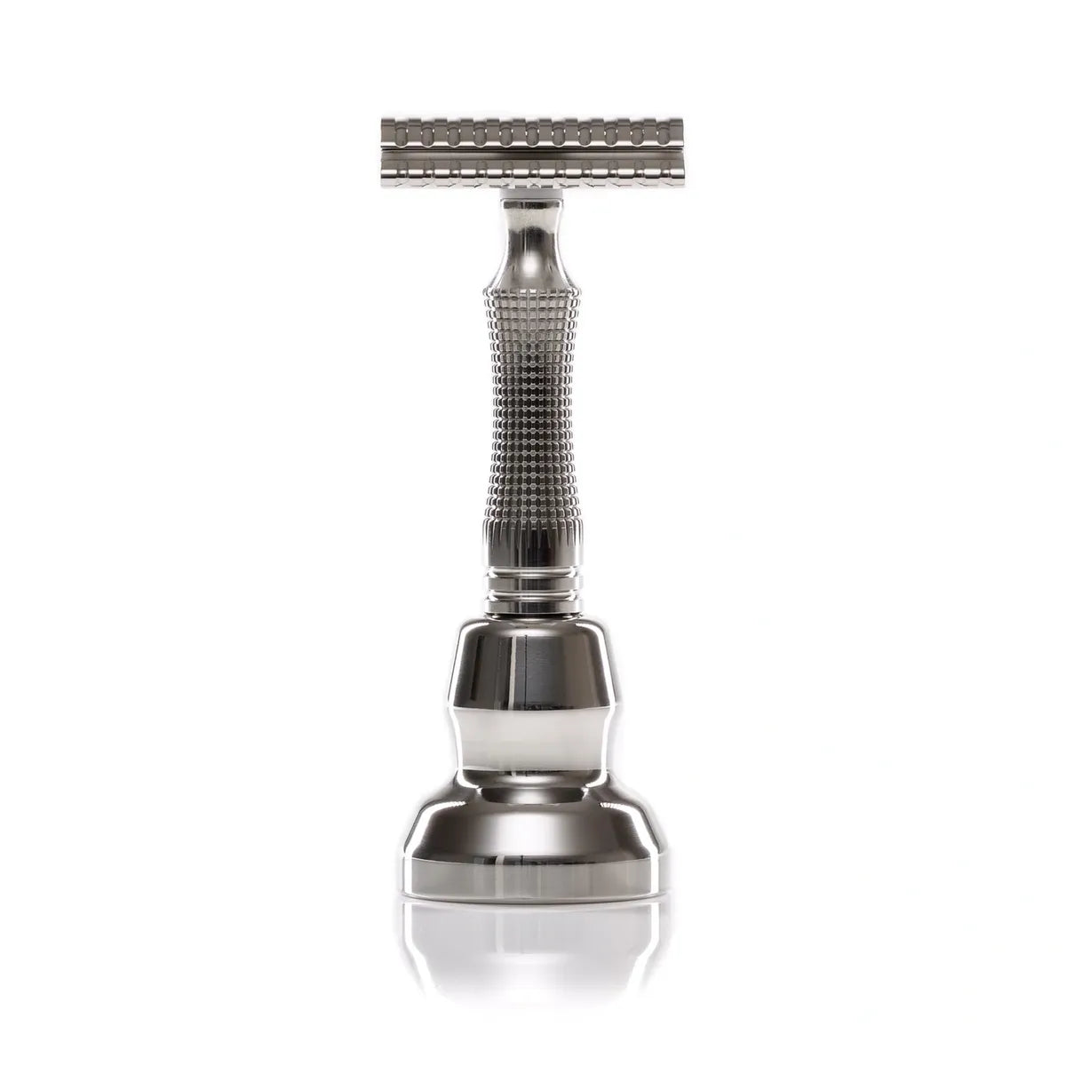 TRH8: TITANIUM CROWN Double Edge Safety Razor Handle: 90 mm x 14 mm