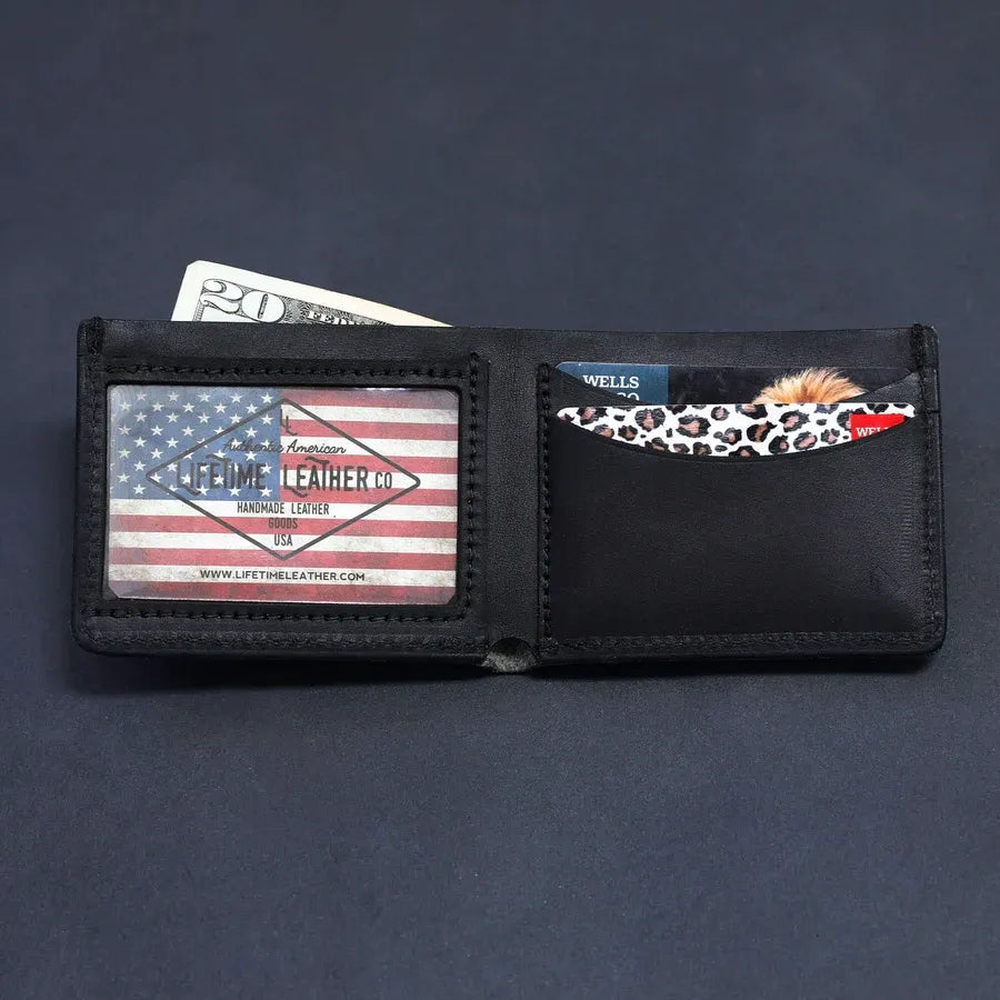 TRWALLET: Lifetime Leather's Slim Bi-Fold Leather Wallet