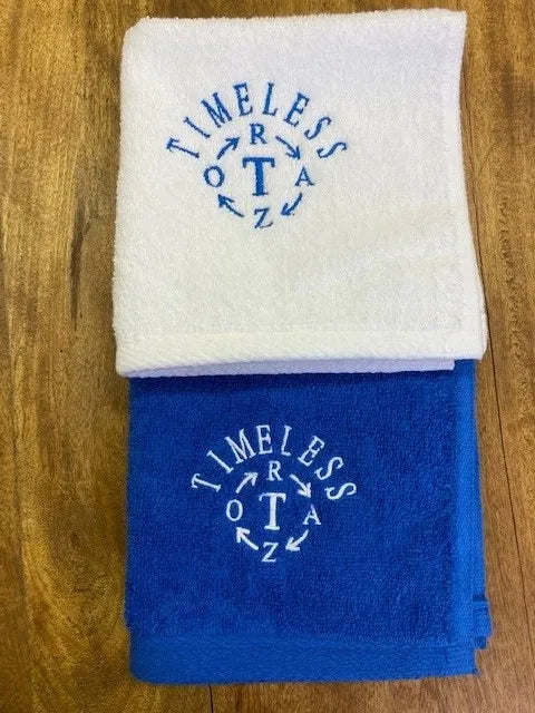 Towel: 13" x 13" Timeless Razor Embroidered Wash Cloth Towel