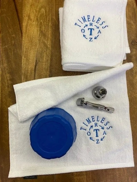 Towel: 13" x 13" Timeless Razor Embroidered Wash Cloth Towel