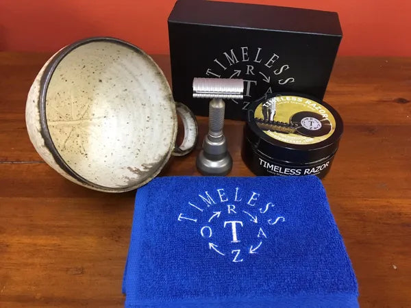 Towel: 13" x 13" Timeless Razor Embroidered Wash Cloth Towel