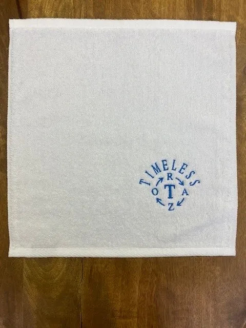 Towel: 13" x 13" Timeless Razor Embroidered Wash Cloth Towel
