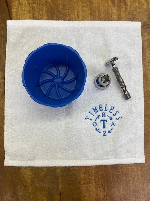 Towel: 13" x 13" Timeless Razor Embroidered Wash Cloth Towel