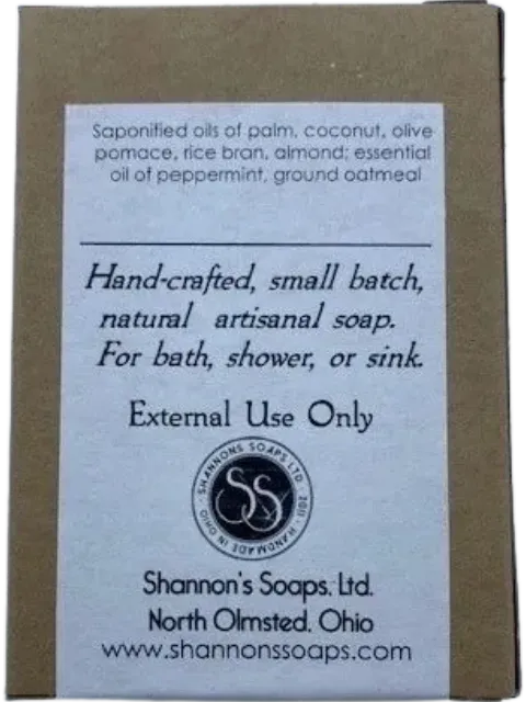 BARSOAP3: OATMEAL MINT BATH SOAP by Shannon's Soaps