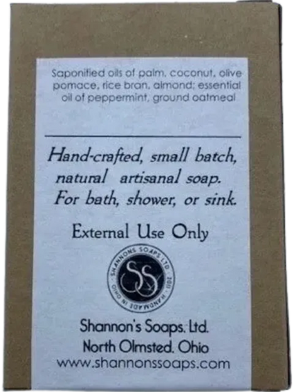 BARSOAP3: OATMEAL MINT BATH SOAP by Shannon's Soaps