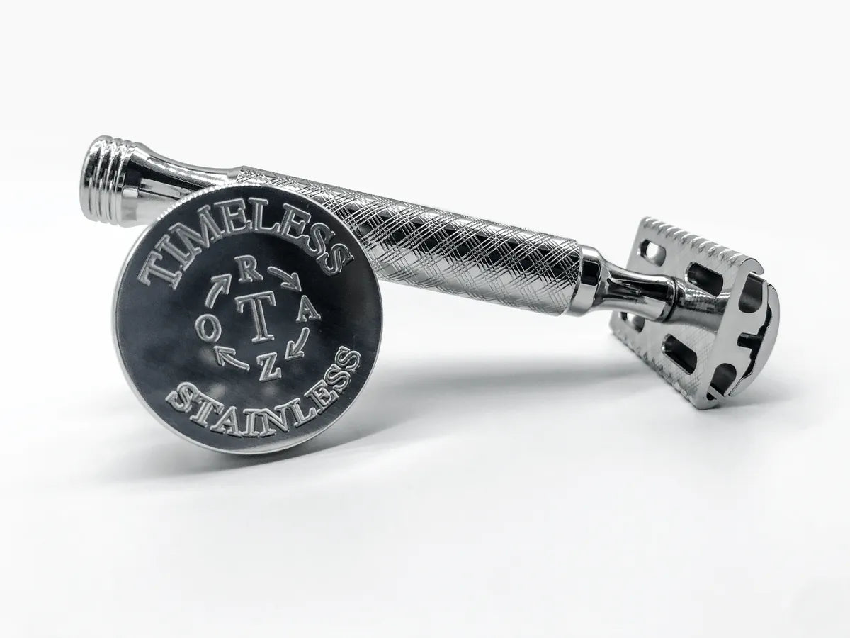 THE TUXEDO: Stainless Steel Double Edge Safety Razor