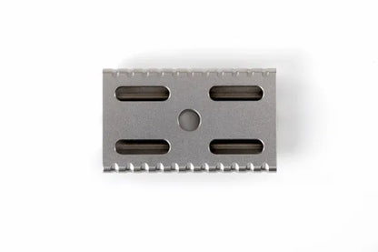 TISCLBASE: Scalloped Base Plate, Titanium – Timeless Razor
