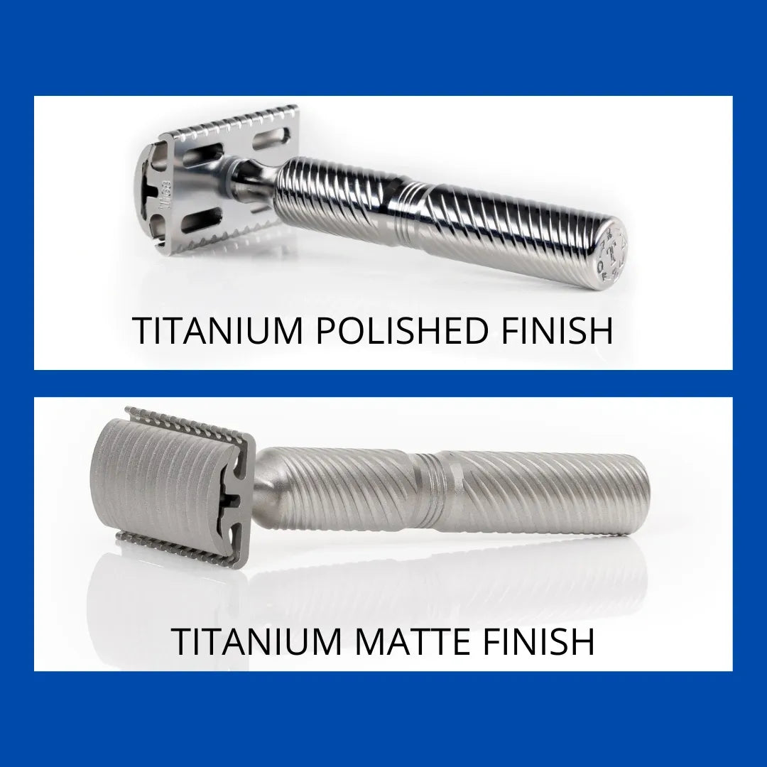 TISLIM: Titanium SLIM Edition Double Edge Safety Razor: 0.5 mm Blade Gap