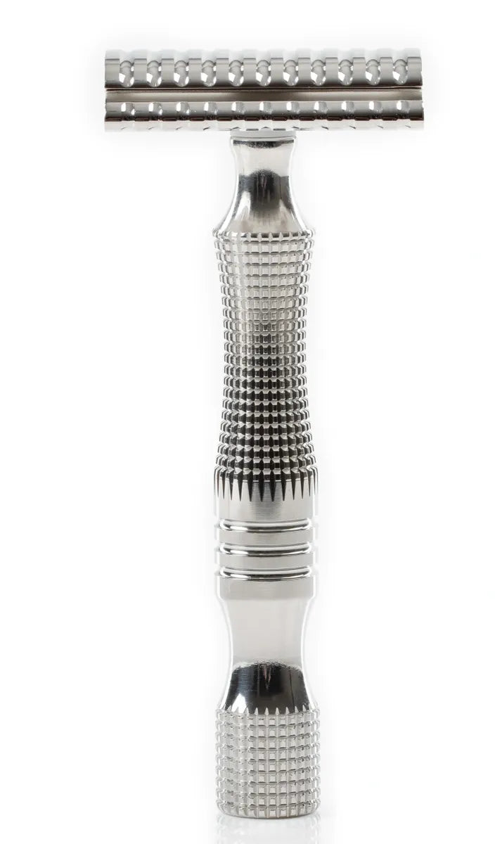 TRH8: TITANIUM CROWN Double Edge Safety Razor Handle: 90 mm x 14 mm ...